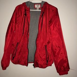 Red wind breaker